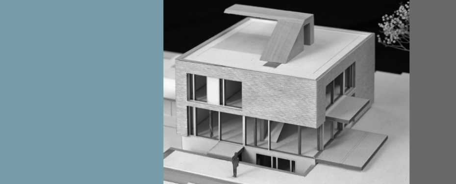 Modellfoto Einfamilienhaus Holzbau